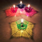3D Reusable Reflective Shadow Colourful Diya