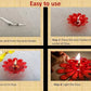 3D Reusable Reflective Shadow Colourful Diya