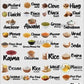 Waterproof Kitchen Spice Jar Label Stickers (Pack of 1 - 60 Stickers)